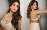 Janhvi Kapoor sizzles in a sequin beaded saree, see hot photos